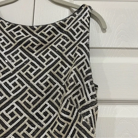 LAUREN RALPH LAUREN EVENING Sequin Bodice Ruched Maxi Gown Womens Size 10 - Picture 4 of 11